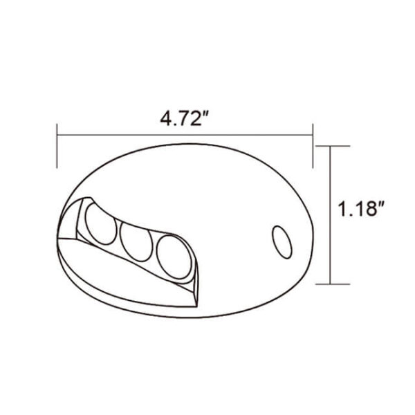 1/2 EYE STEP LED - GOL-823-BBR - Image 2